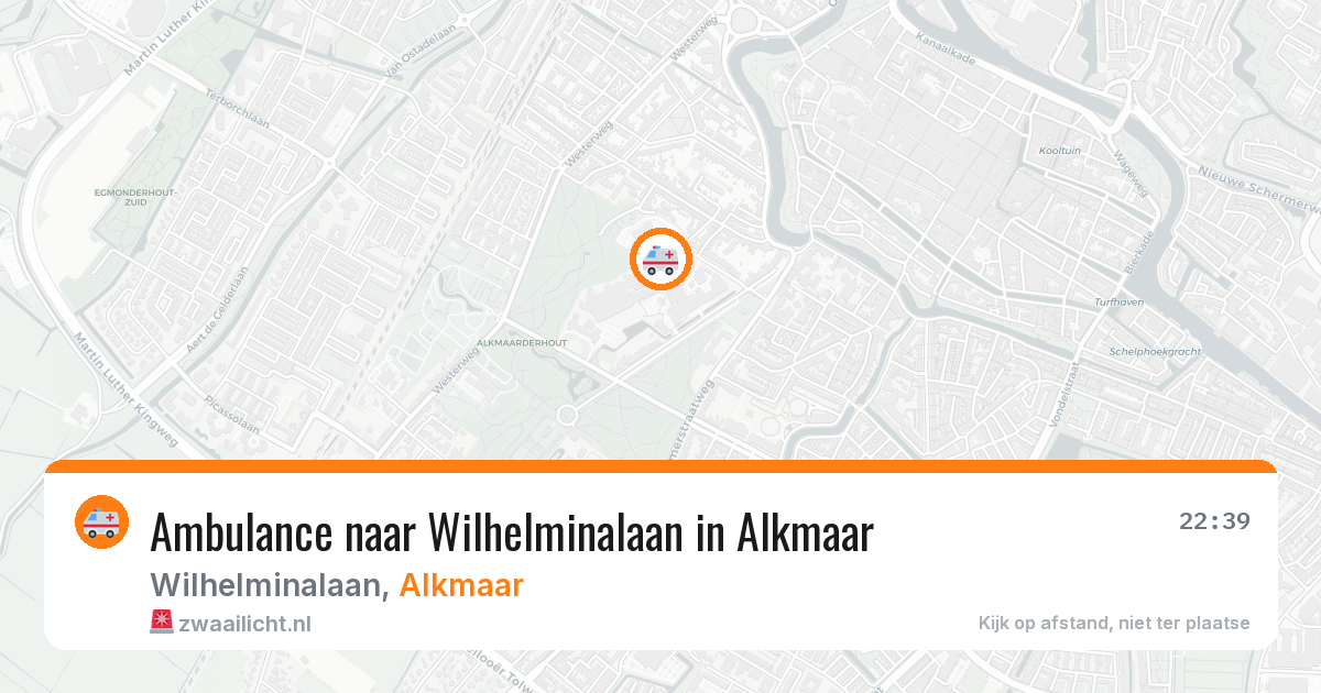 Ambulance naar Wilhelminalaan in Alkmaar — 11 aug 2026