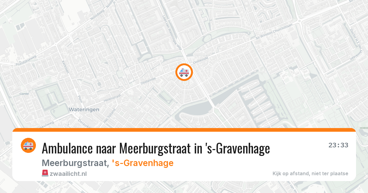Ambulance naar Meerburgstraat in 's-Gravenhage — 13 jul 2026