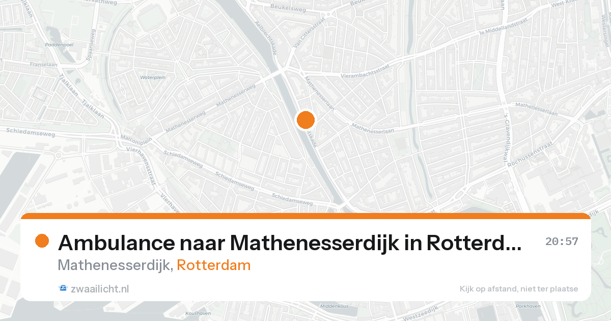 Ambulance naar Mathenesserdijk in Rotterdam — 30 jan 2026