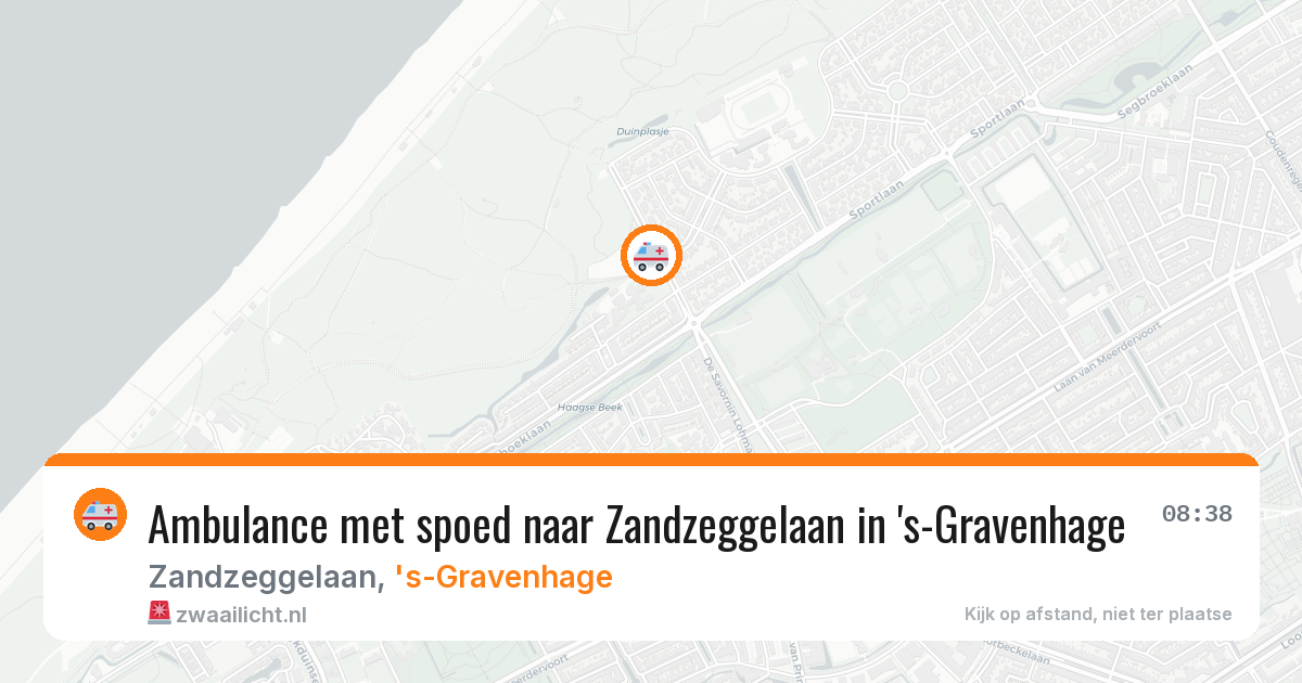 Ambulance met spoed naar Zandzeggelaan in 's-Gravenhage — 5 mei 2026