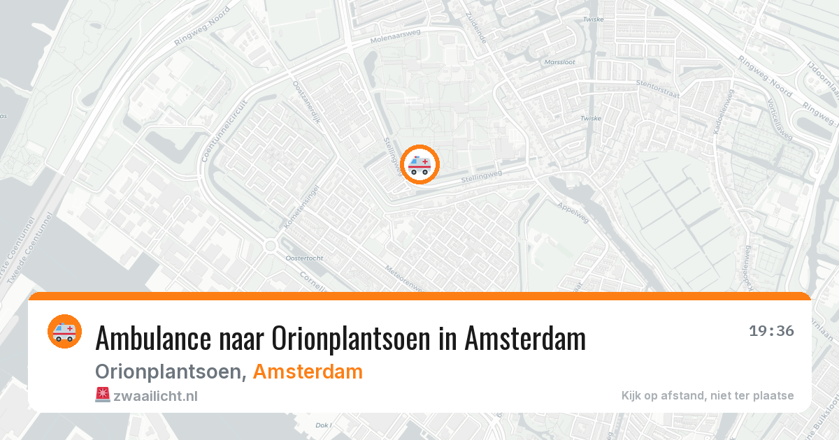 Ambulance naar Orionplantsoen in Amsterdam — 2 aug 2026
