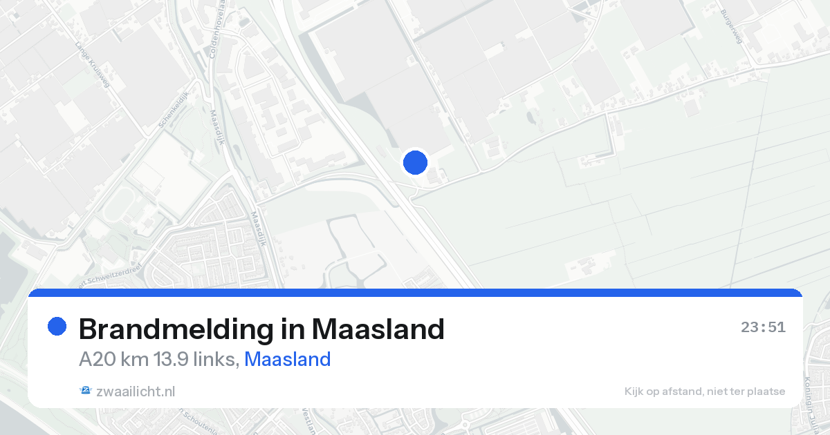 Brandmelding in Maasland — 19 aug 2026