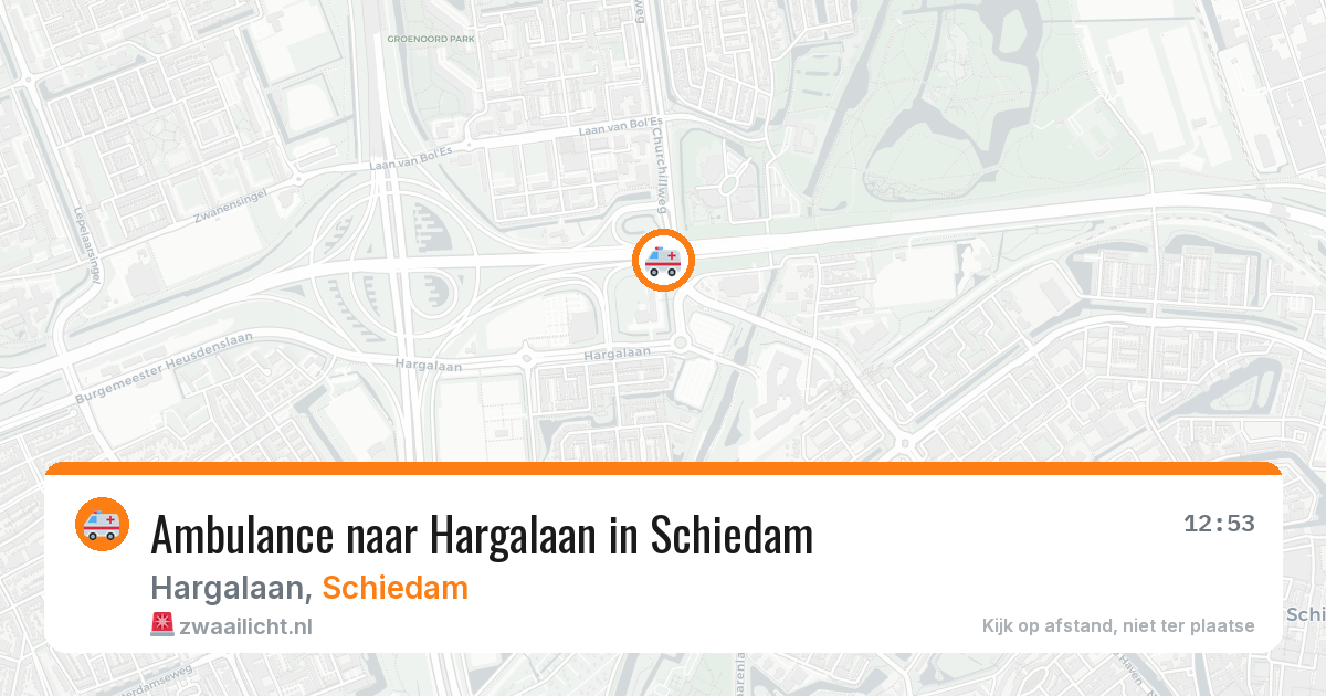 Ambulance naar Hargalaan in Schiedam — 15 jun 2026
