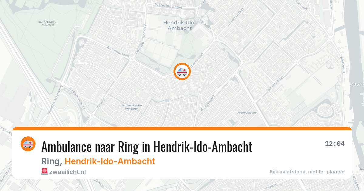 Ambulance naar Ring in Hendrik-Ido-Ambacht — 19 mrt 2026