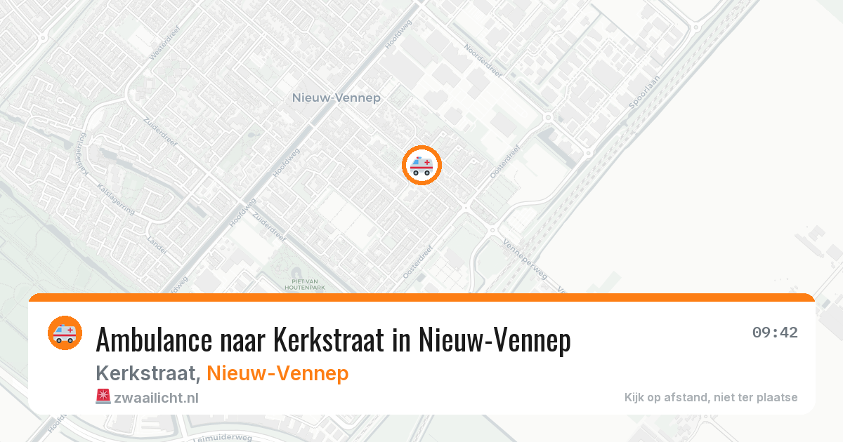 Ambulance naar Kerkstraat in Nieuw-Vennep — 28 jul 2026
