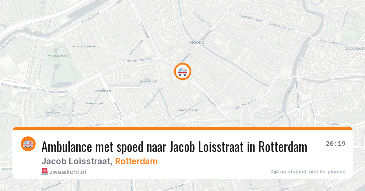 Ambulance met spoed naar Jacob Loisstraat in Rotterdam — 14 mei 2026