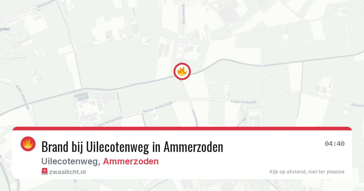 Brand bij Uilecotenweg in Ammerzoden — 28 jun 2026