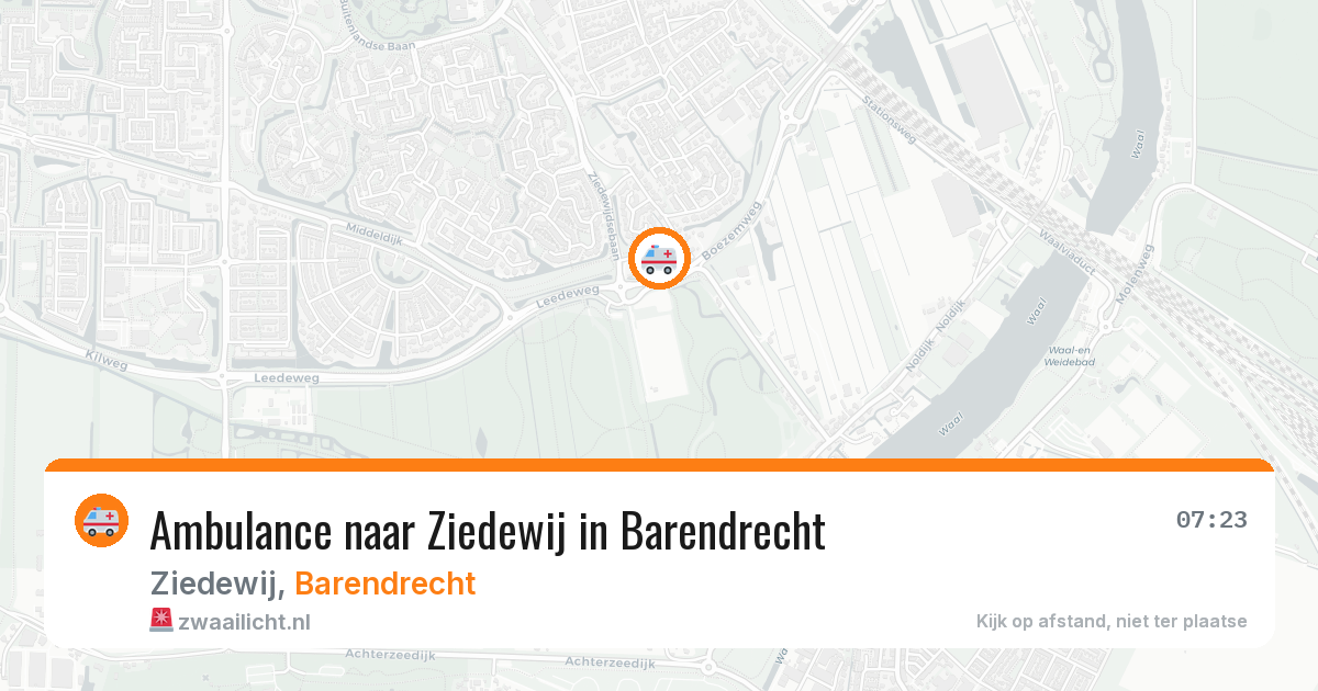 Ambulance naar Ziedewij in Barendrecht — 10 jul 2026