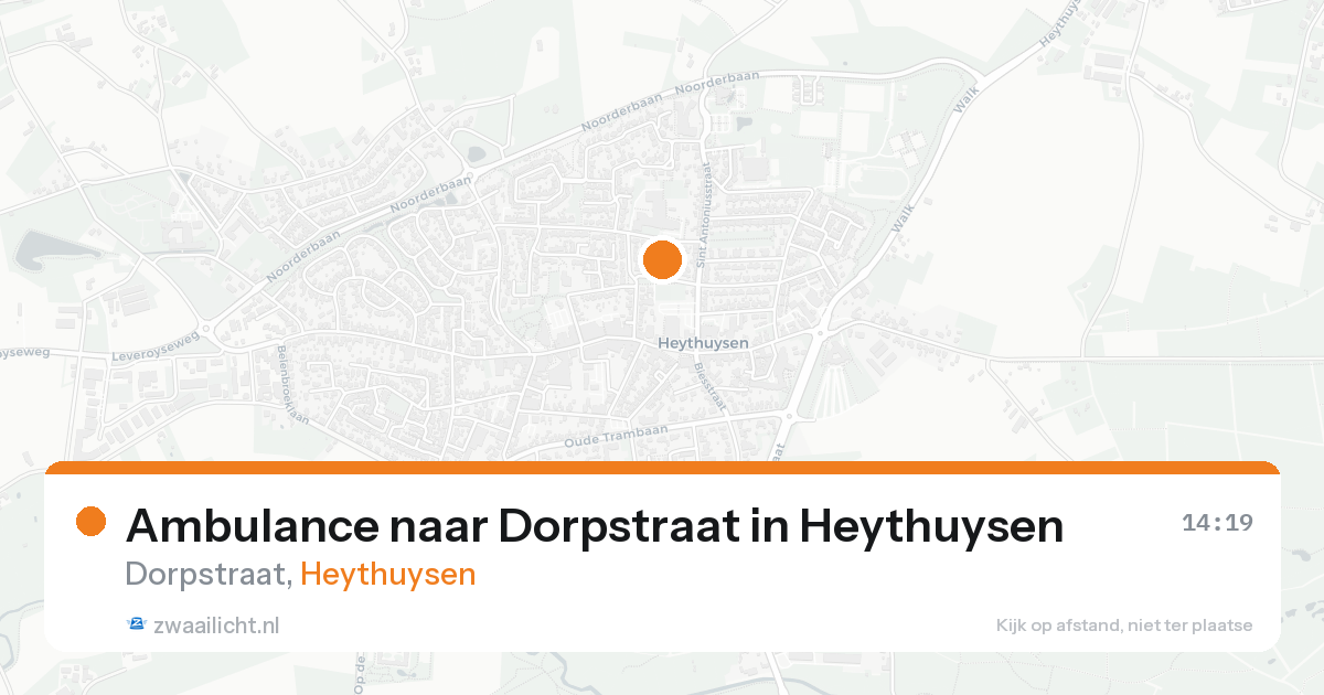 Ambulance naar Dorpstraat in Heythuysen — 13 aug 2026