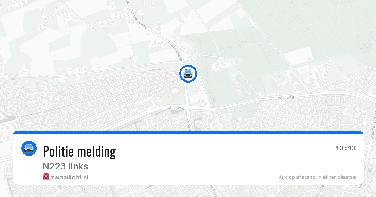 Politie melding — 21 jul 2026