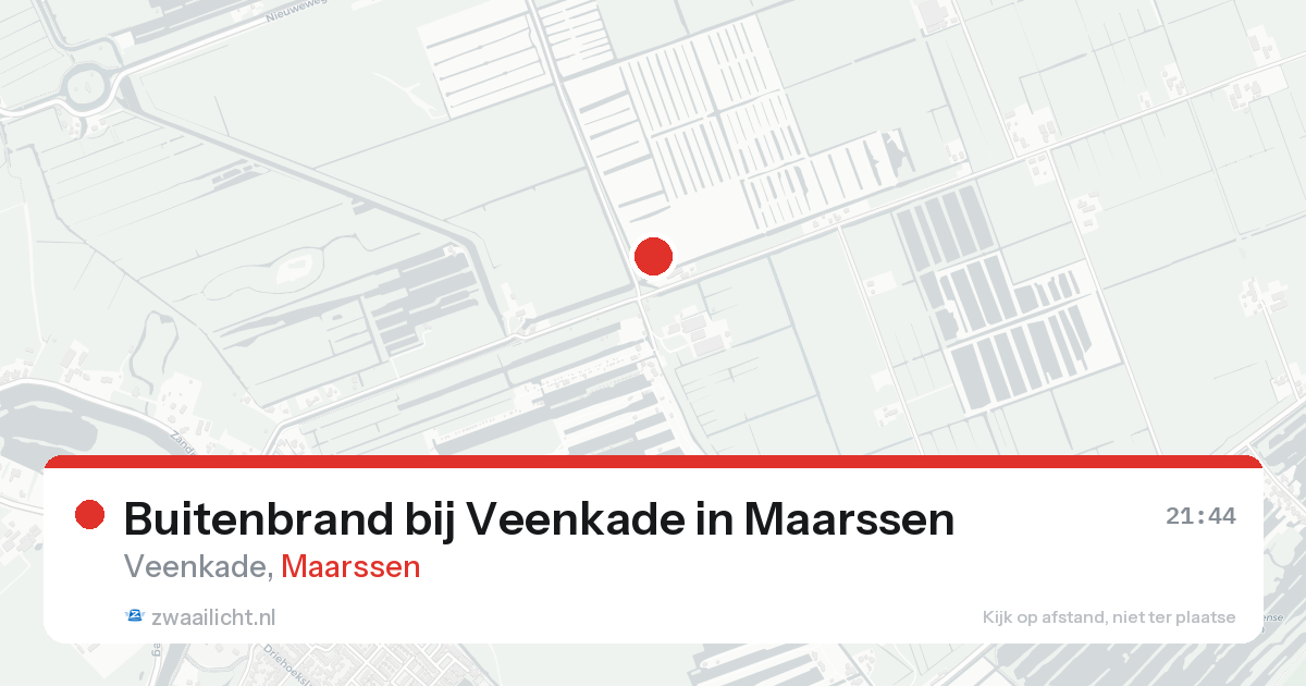 Buitenbrand bij Veenkade in Maarssen — 16 aug 2026