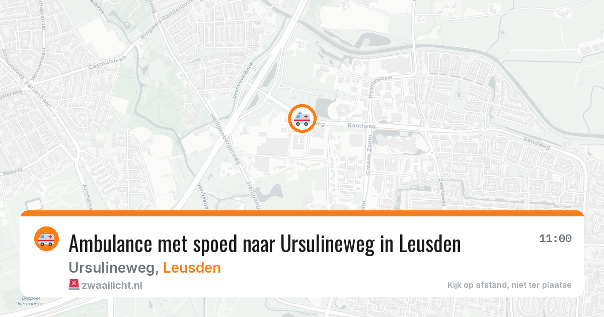 Ambulance met spoed naar Ursulineweg in Leusden — 12 jun 2026