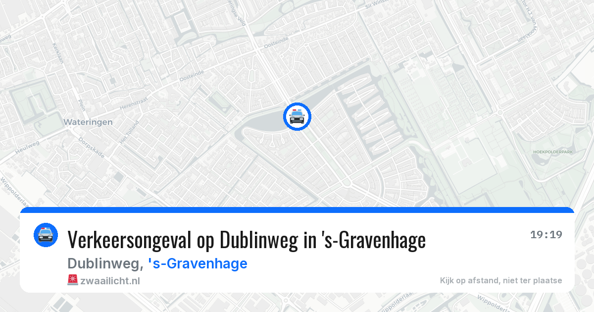 Verkeersongeval op Dublinweg in 's-Gravenhage — 13 jun 2026