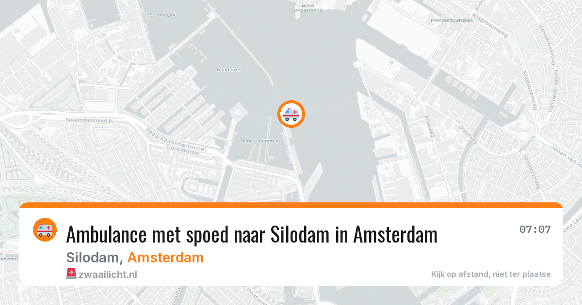 Ambulance met spoed naar Silodam in Amsterdam — 20 jun 2026