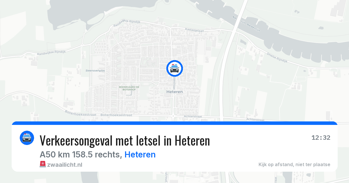 Verkeersongeval met letsel in Heteren — 25 mei 2026