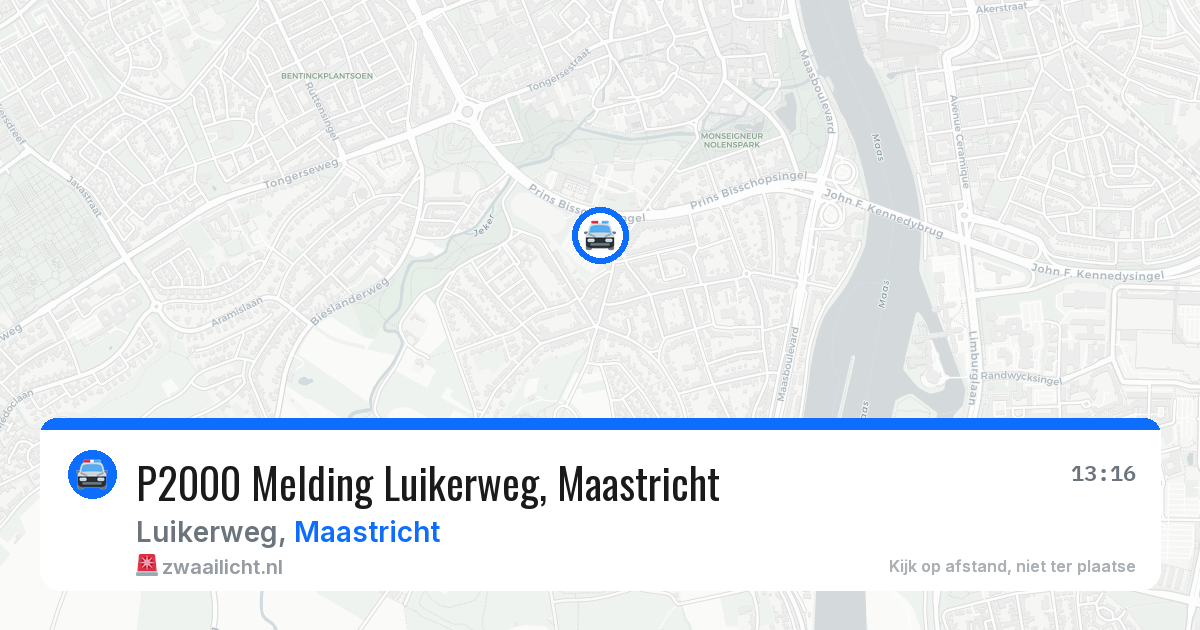 P2000 Melding Luikerweg, Maastricht — 6 mei 2026