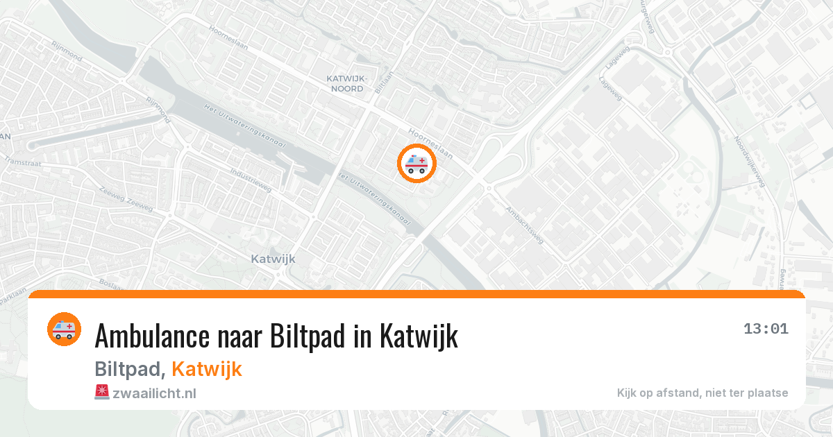 Ambulance naar Biltpad in Katwijk — 13 jun 2026