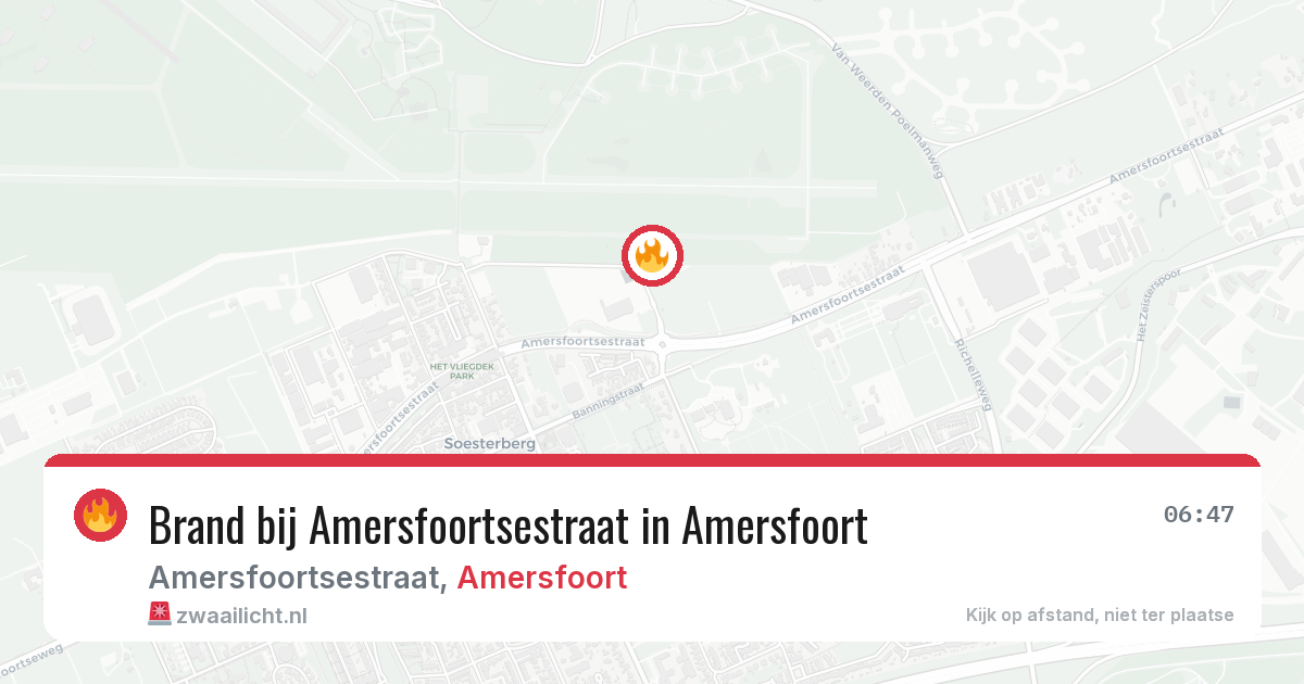 Brand bij Amersfoortsestraat in Amersfoort — 4 apr 2026