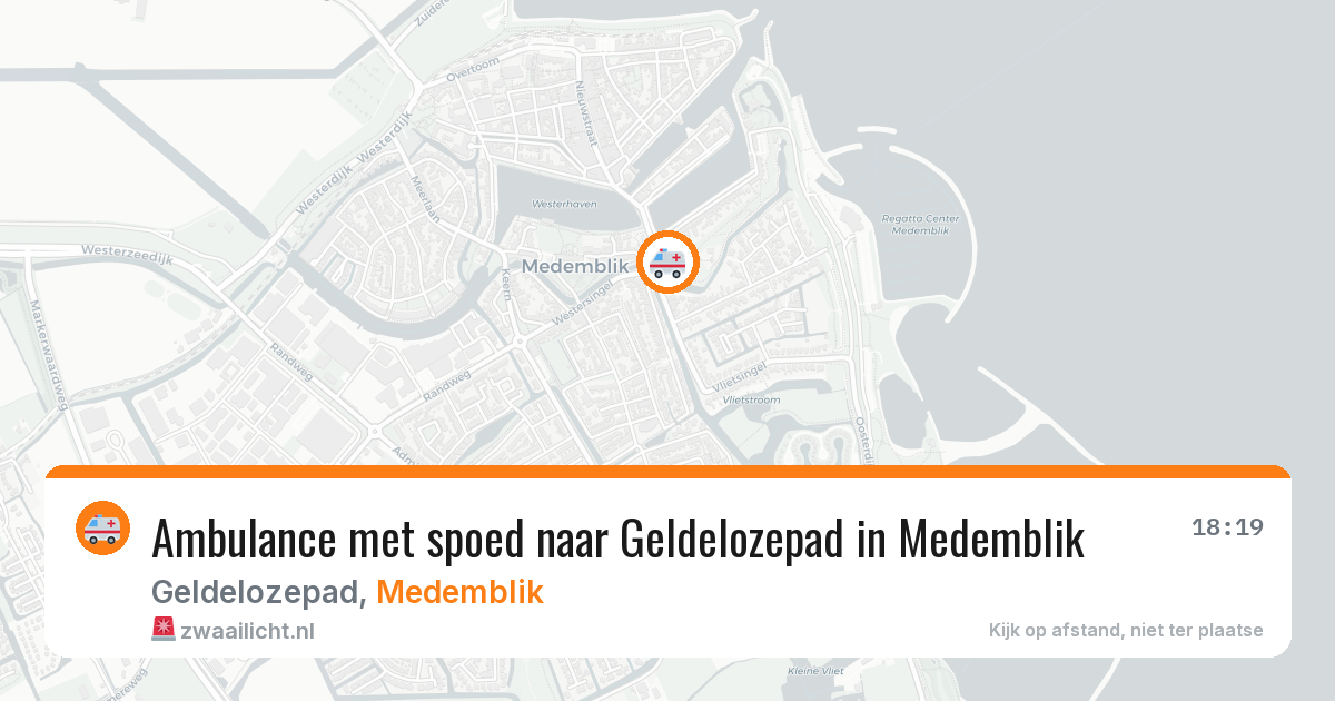 Ambulance met spoed naar Geldelozepad in Medemblik — 30 mei 2026