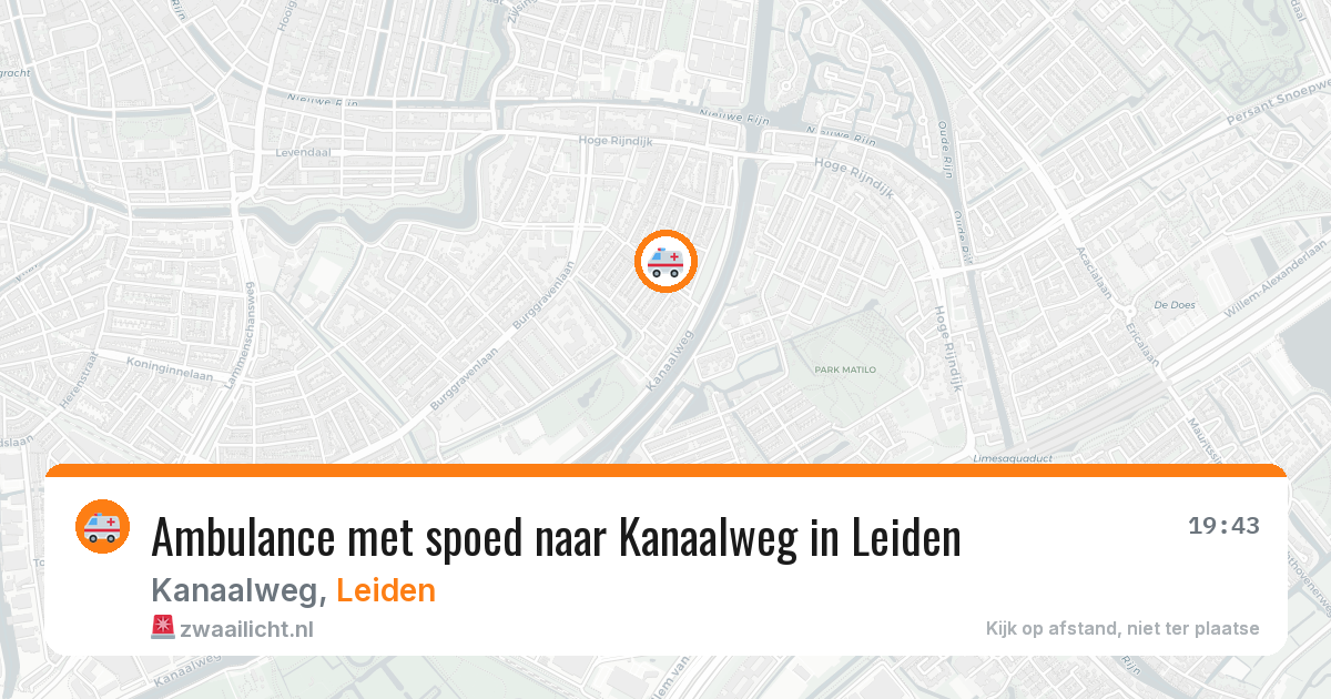 Ambulance met spoed naar Kanaalweg in Leiden — 29 jan 2026