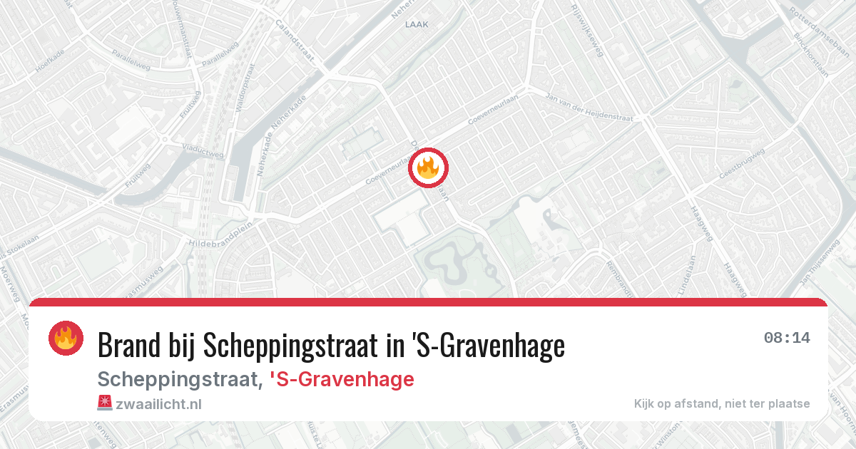 Brand bij Scheppingstraat in 'S-Gravenhage — 19 jun 2026