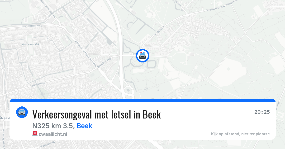 Verkeersongeval met letsel in Beek — 4 aug 2026