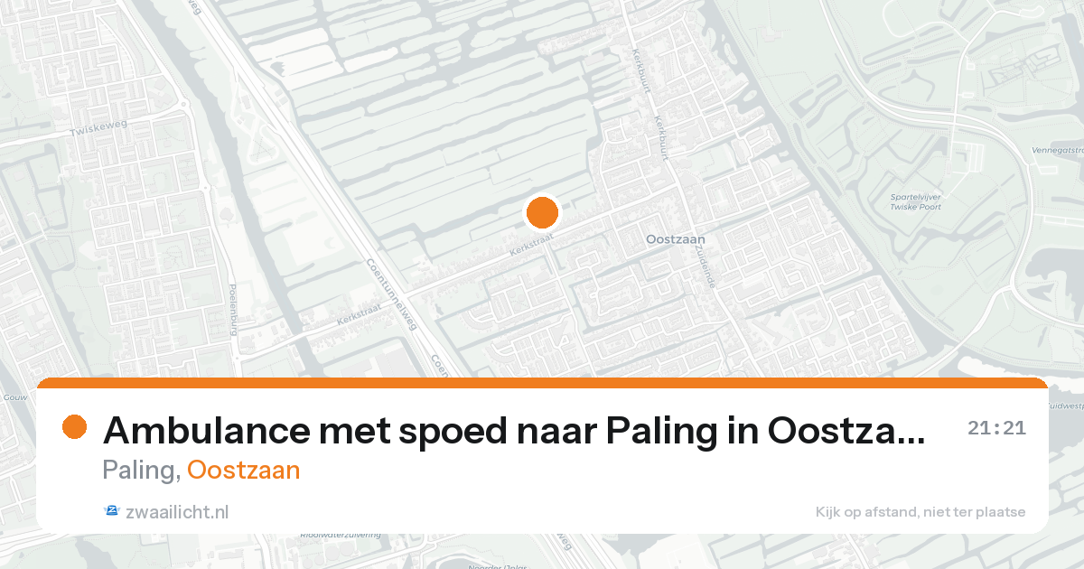 Ambulance met spoed naar Paling in Oostzaan — 26 mei 2026