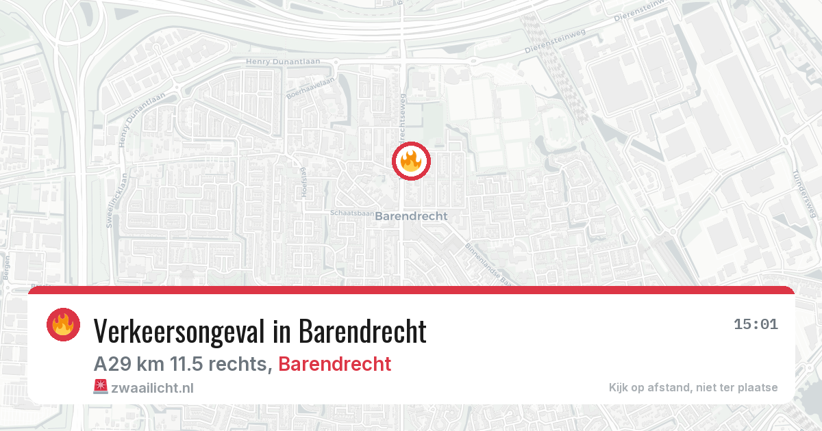 Verkeersongeval in Barendrecht — 29 jan 2026