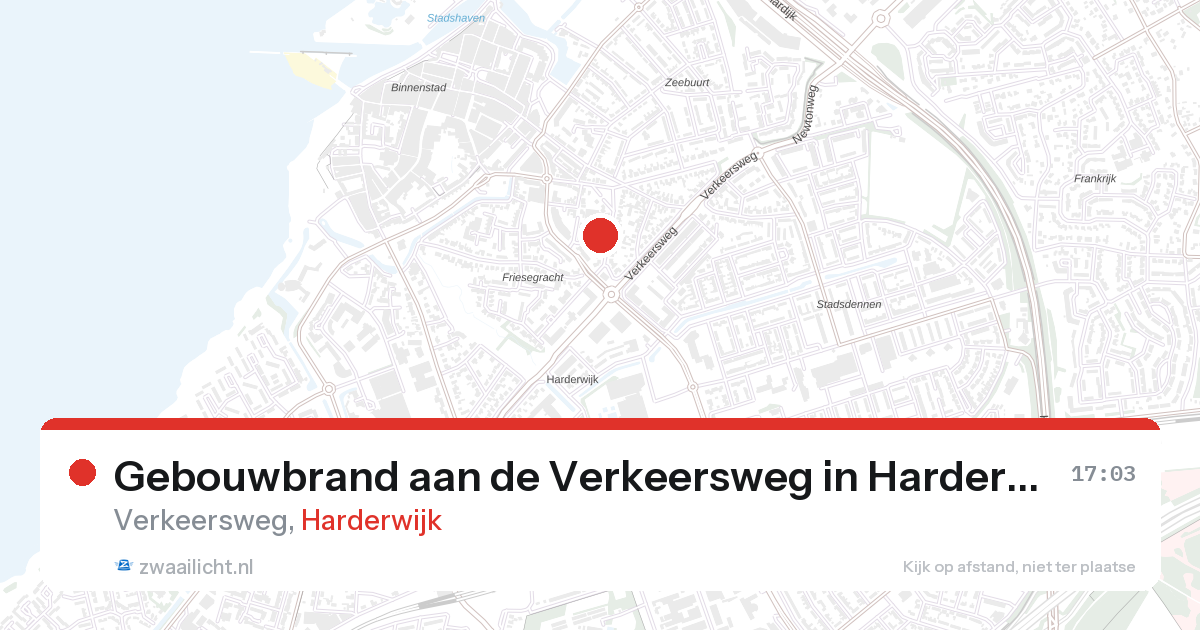 Gebouwbrand aan de Verkeersweg in Harderwijk — 27 aug 2026