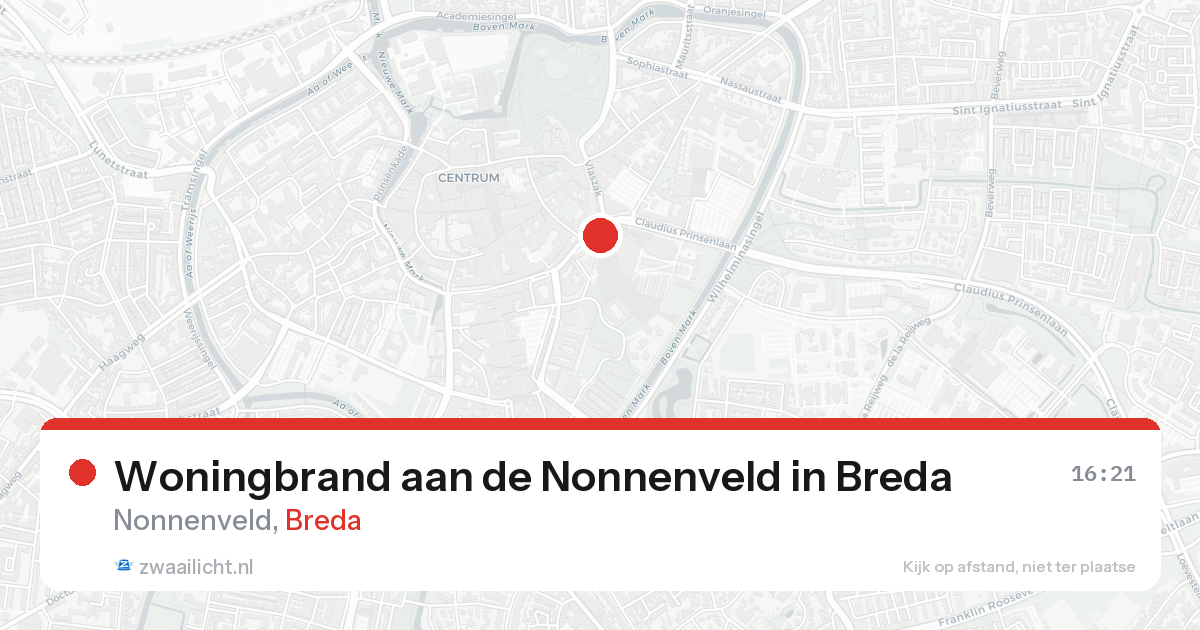Woningbrand aan de Nonnenveld in Breda — 17 aug 2026