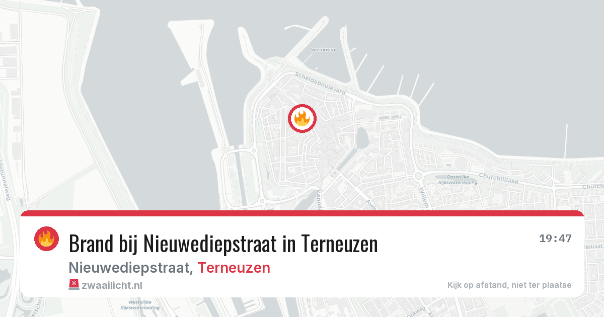 Brand bij Nieuwediepstraat in Terneuzen — 18 mei 2026