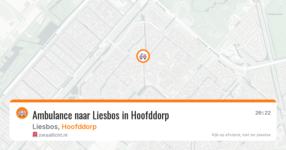 Ambulance naar Liesbos in Hoofddorp — 30 jul 2026