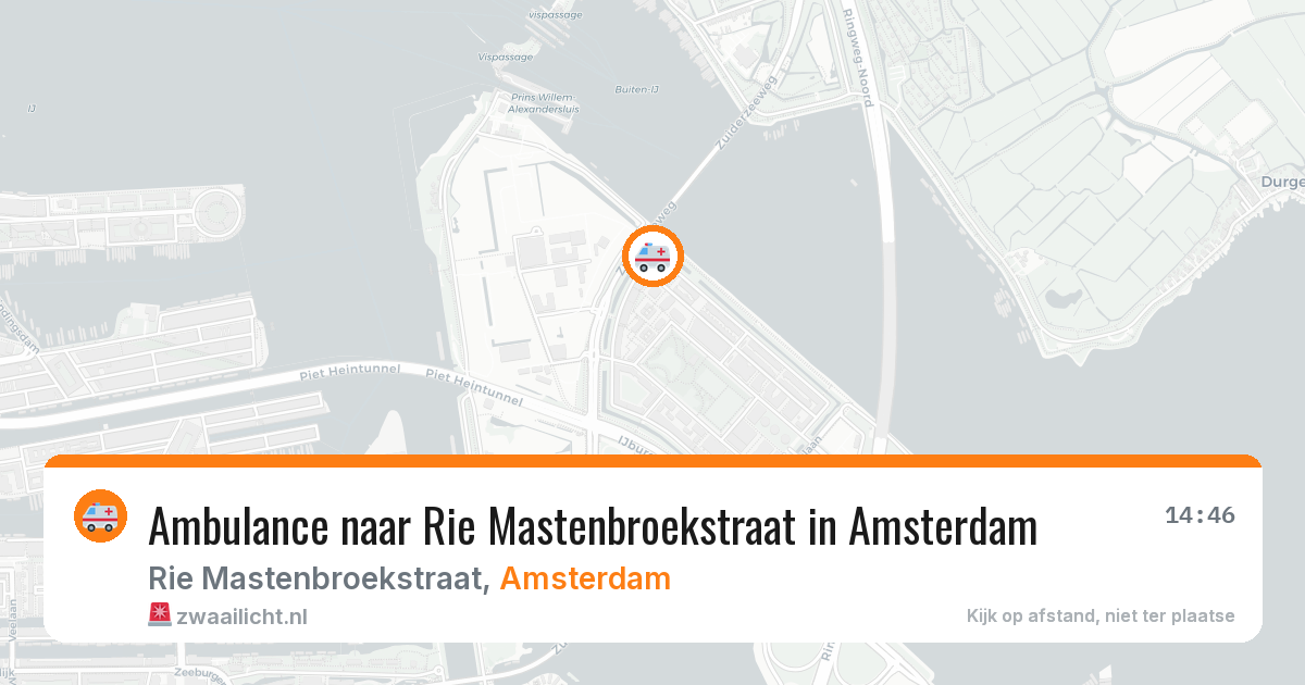 Ambulance naar Rie Mastenbroekstraat in Amsterdam — 6 mei 2026