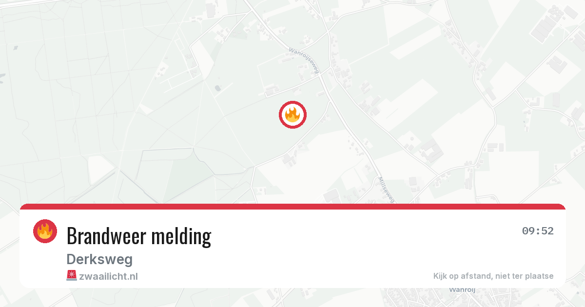 Brandweer melding — 24 jun 2026