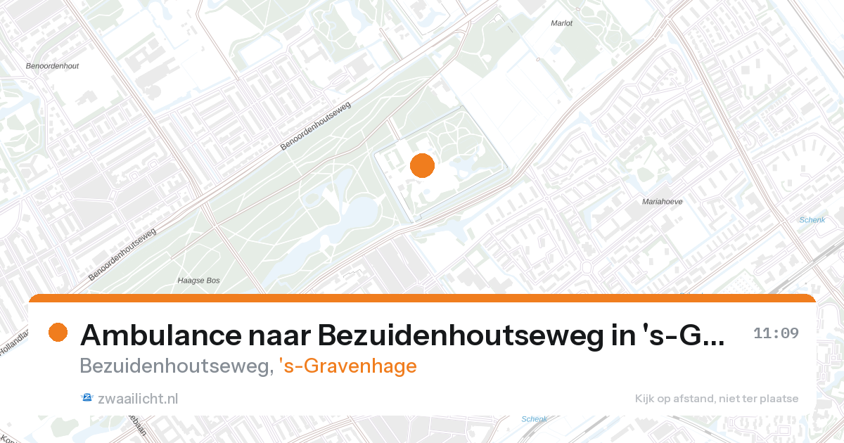 Ambulance naar Bezuidenhoutseweg in 's-Gravenhage — 28 aug 2026
