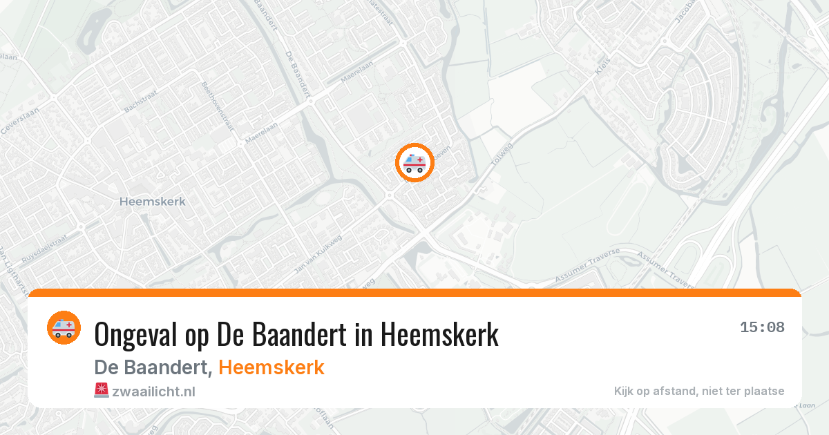 Ongeval op De Baandert in Heemskerk — 11 jun 2026