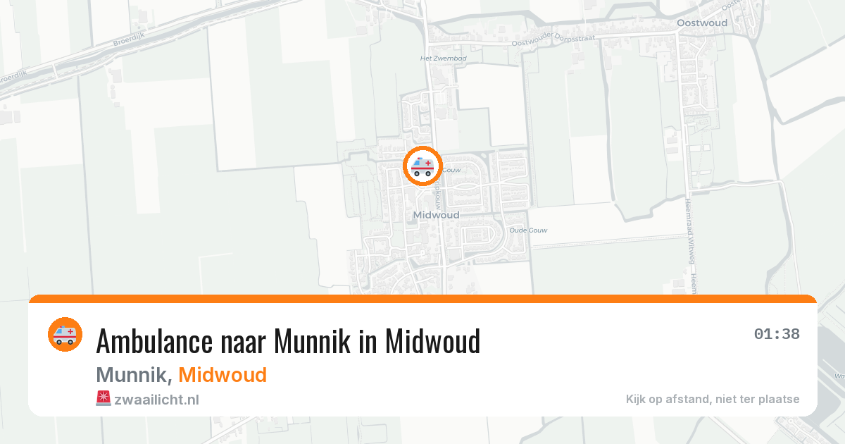 Ambulance naar Munnik in Midwoud — 30 jan 2026