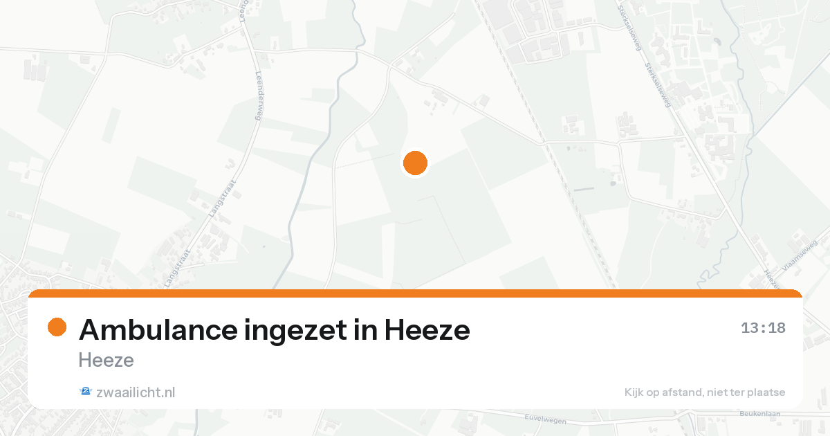 Ambulance ingezet in Heeze — 27 jun 2026