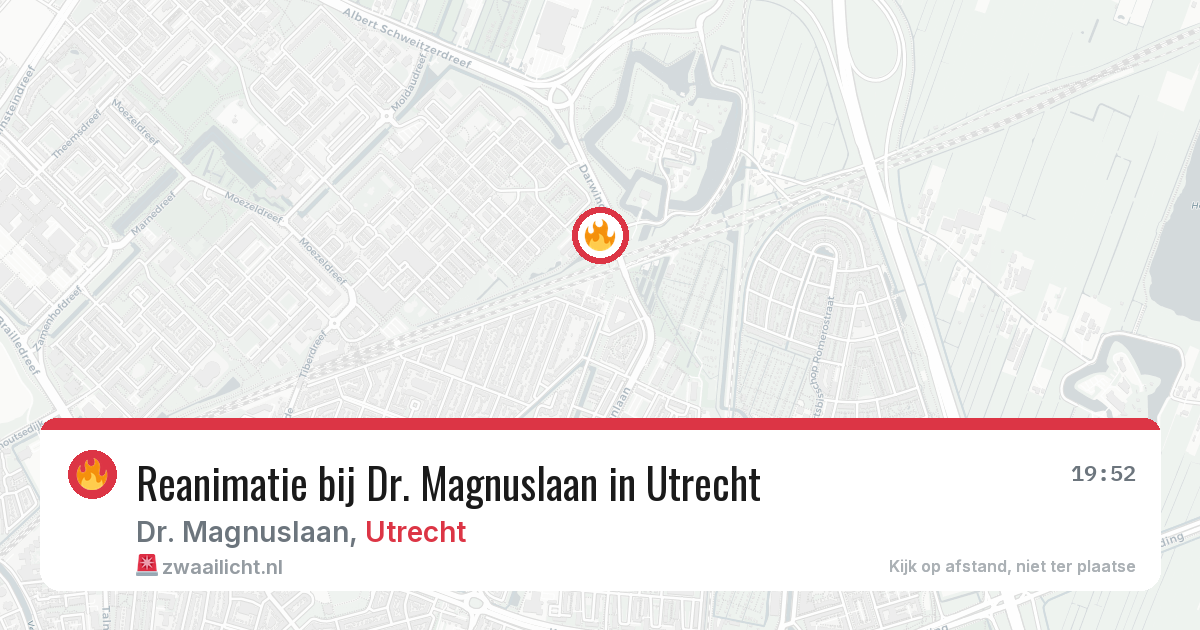 Reanimatie bij Dr. Magnuslaan in Utrecht — 25 jul 2026
