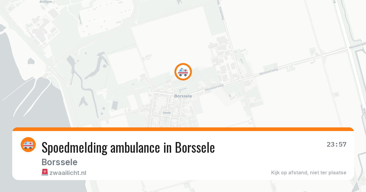 Spoedmelding ambulance in Borssele — 15 jun 2026