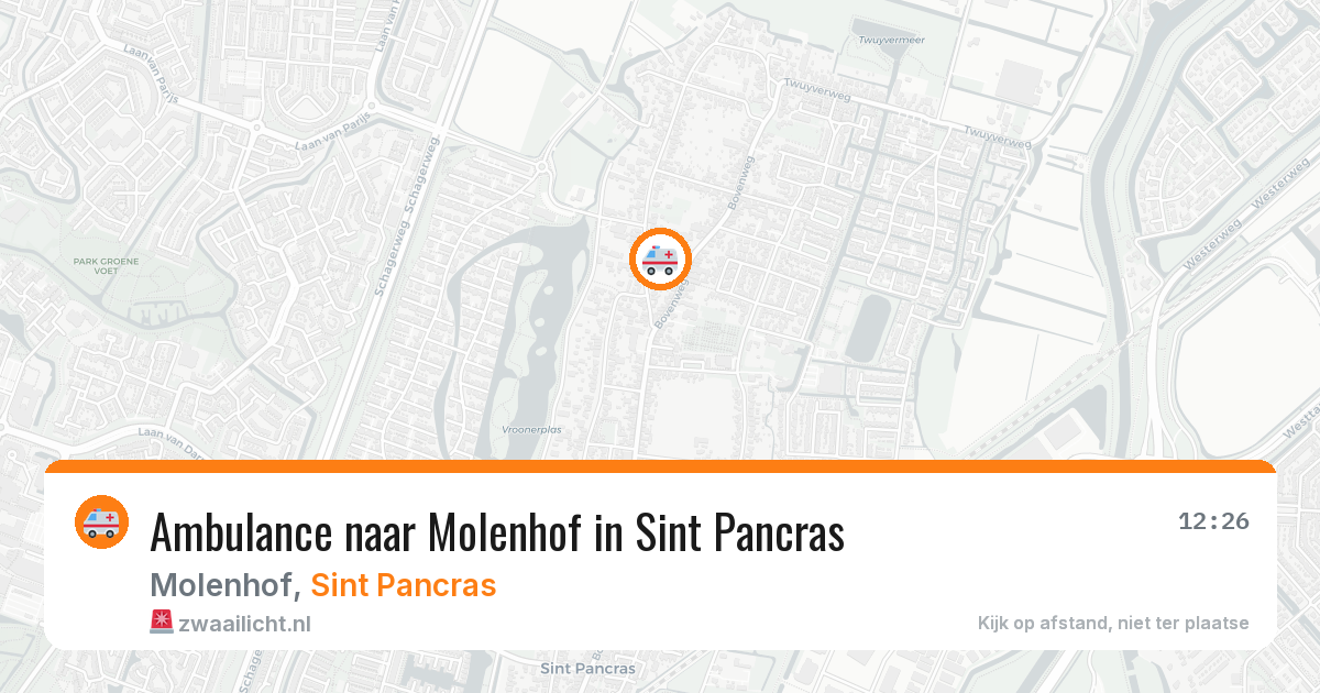 Ambulance naar Molenhof in Sint Pancras — 29 jan 2026
