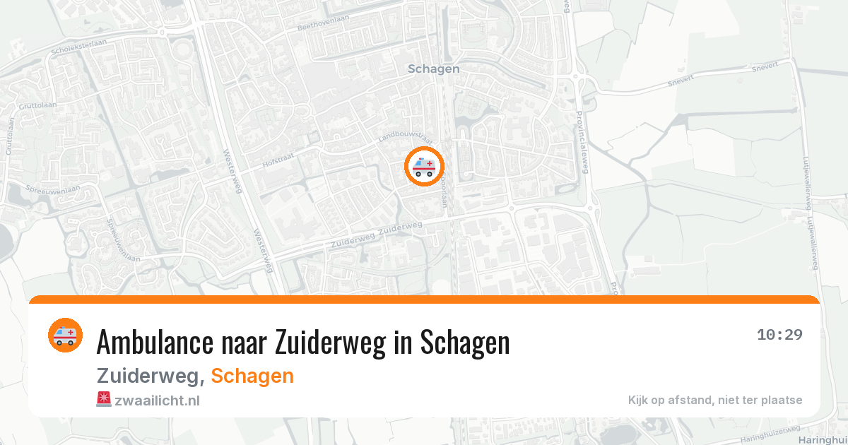 Ambulance naar Zuiderweg in Schagen — 28 mei 2026