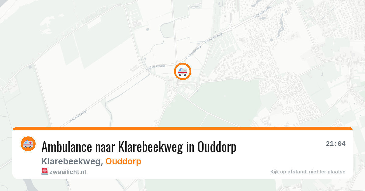 Ambulance naar Klarebeekweg in Ouddorp — 25 jul 2026