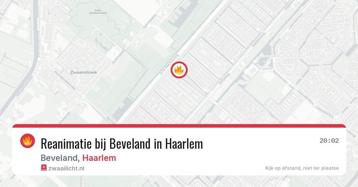 Reanimatie bij Beveland in Haarlem — 22 jun 2026