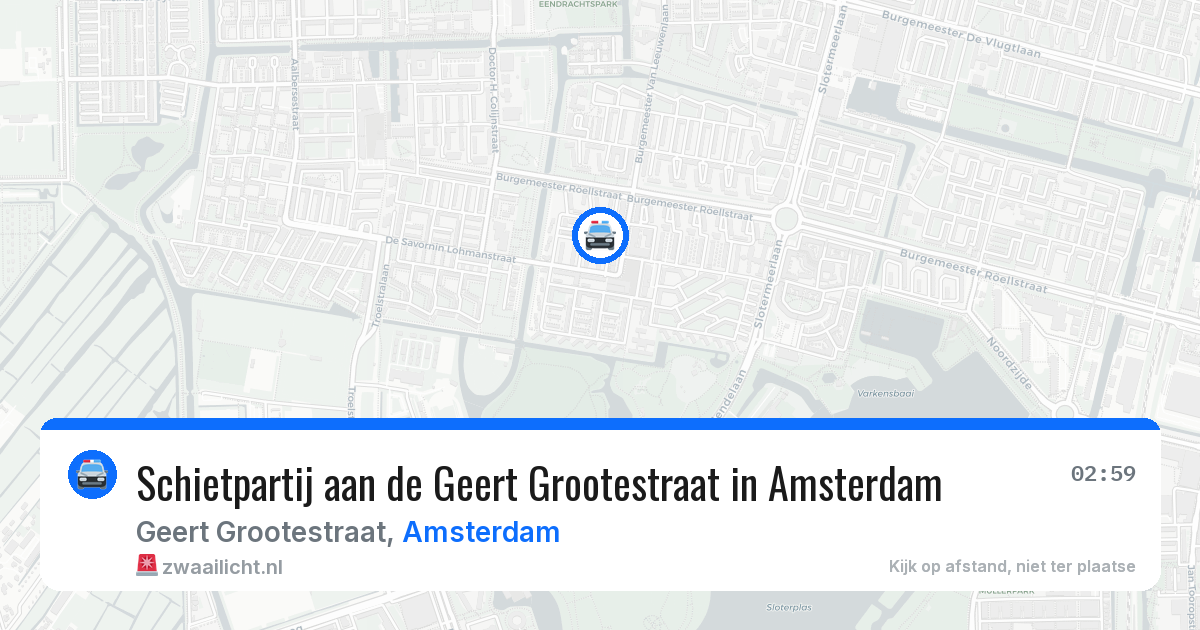 Schietpartij aan de Geert Grootestraat in Amsterdam — 29 jul 2026