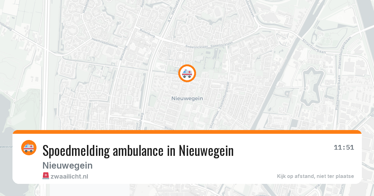 Spoedmelding ambulance in Nieuwegein — 1 aug 2026