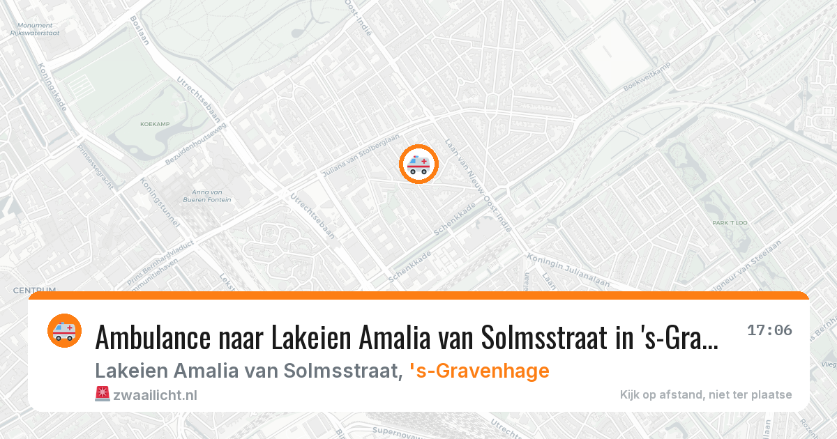 Ambulance naar Lakeien Amalia van Solmsstraat in 's-Gravenhage — 5 feb 2026