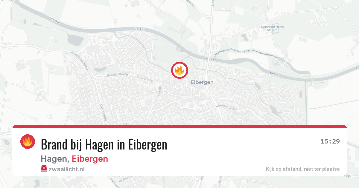 Brand bij Hagen in Eibergen — 25 mei 2026