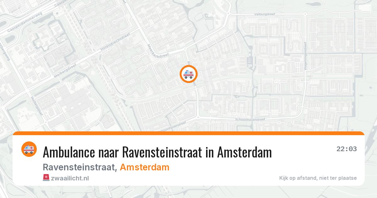Ambulance naar Ravensteinstraat in Amsterdam — 5 jun 2026