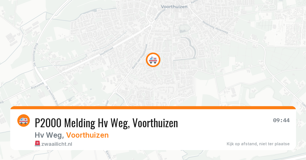 P2000 Melding Hv Weg, Voorthuizen — 21 apr 2026